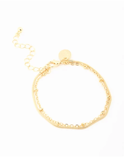 Lovisa - Gold Plated Ball Layered Bracelet