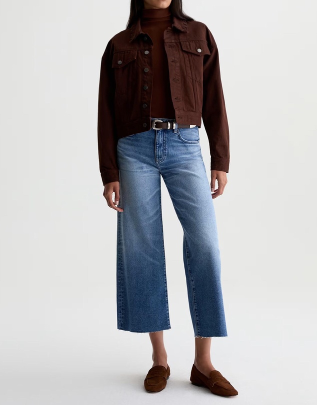 AG Adriano Goldschmied - Saige Wide Leg Crop Jeans