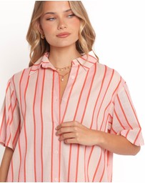 Petal & Pup - Norah Mini Dress - Pink Stripe