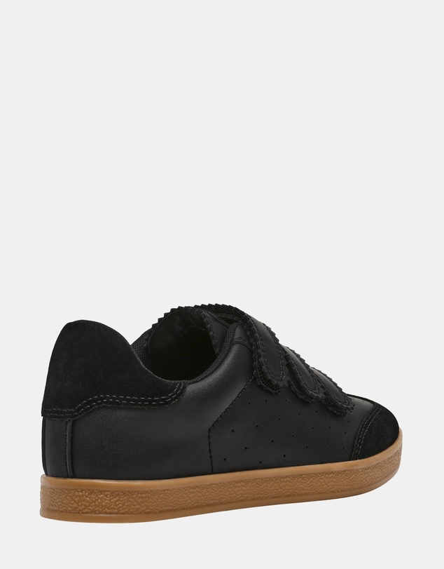 Steve Madden - Daybreak Black Leather Sneakers