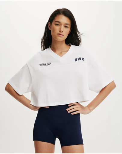 Cotton On Body Active - Cropped Graphic Sporty Tee