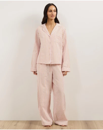 Atmos&Here - Esme Stripe Long Sleeve Pyjama Set