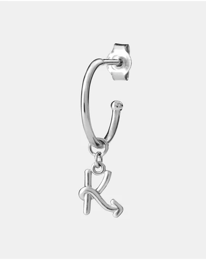 Karen Walker - K Initial Love Letter Hoop