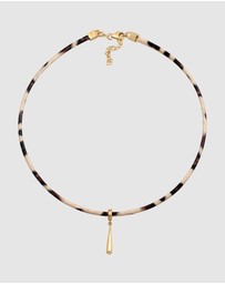 Elli Jewelry - Necklace Choker Pendant Dainty 925 Sterling Silver Gold-Plated