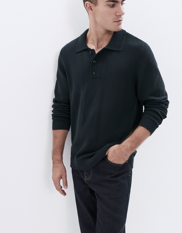 UNISON - Knit L/S Polo