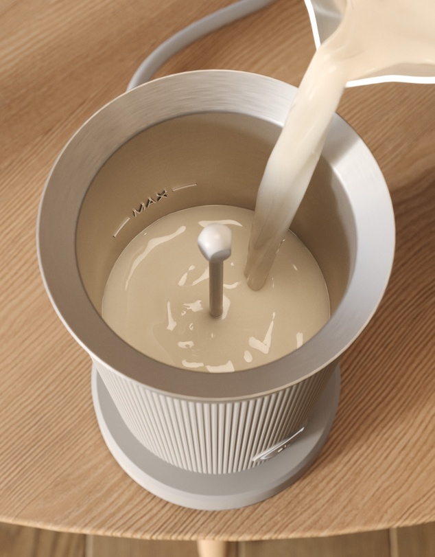 Philips - Baristina Milk Frother Cloud White