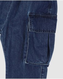 Fox & Finch - Indigo Cargo Pull On Jeans 3-7 Yrs