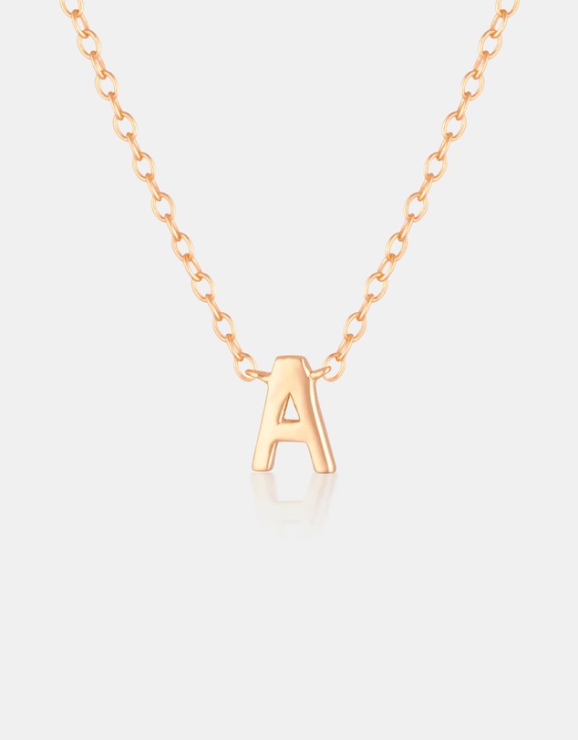 The Silver Collective - Children's A-Z Letter Necklace - A
