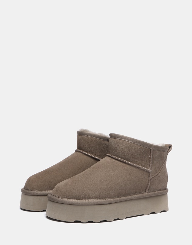 EVERAU - Australian Shepherd Ugg Thick Bottom Ronnie Cow Suede Upper UGG Boots