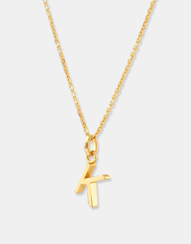 Michael Hill - K Initial Pendant in 10kt Yellow Gold