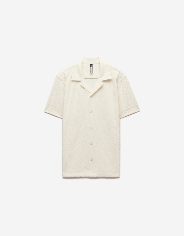 Calibre - Plush Terry Logo Short Sleeve Shirt Ivory