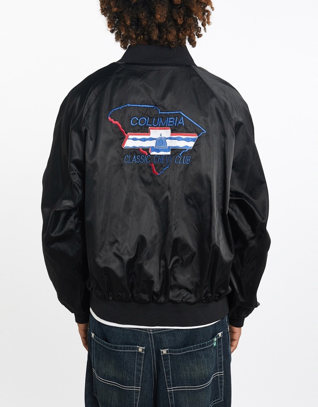 Vintage by The Real Deal - Pre Loved - Vintage 80s Columbia Classic Chevy Club Satin Bomber Jacket