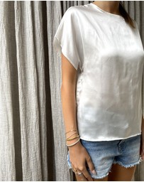 SILK MAGNOLIA - 100% Silk T-shirt