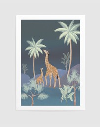 Olive et Oriel - Jungle Giraffes In Midnight