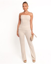 Petal & Pup - Fonte Knit Pants - Cream