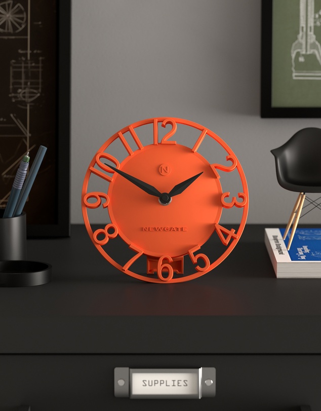 Newgate - Newgate Timewarp Mantel Clock-Orange