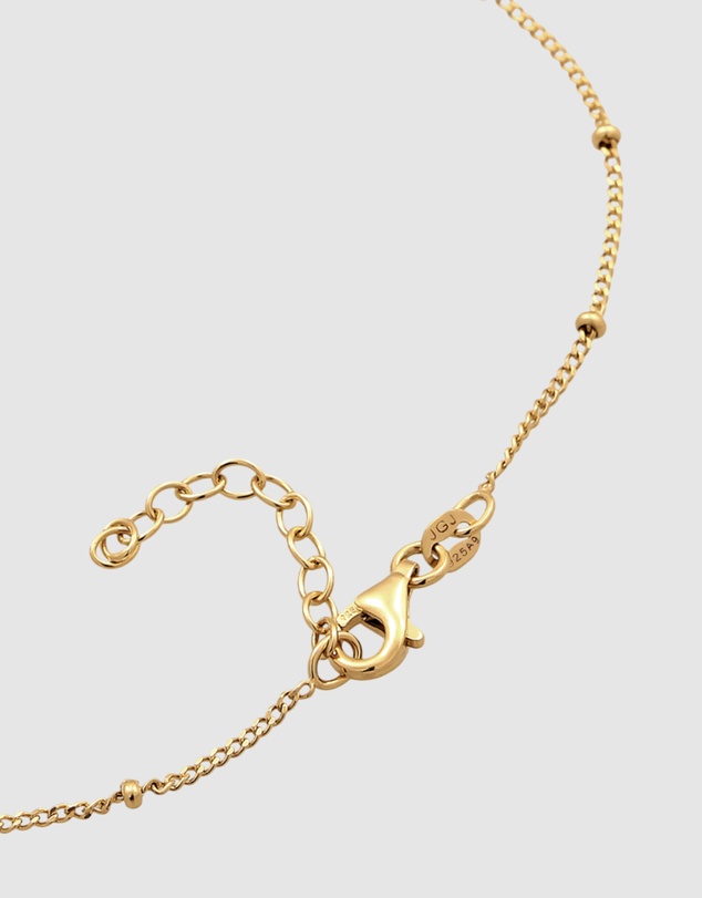 Elli Jewelry - Anklet Ball 925 Sterling Silver Gold-Plated