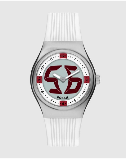 Fossil - Archival Big Tic White Analogue-Digital Watch