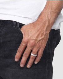 Kuzzoi - ICONIC EXCLUSIVE - Ring Men Friendship Classic Elegant in 925 Sterling Silver