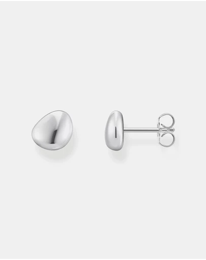 THOMAS SABO - Ear studs in organic shape silver