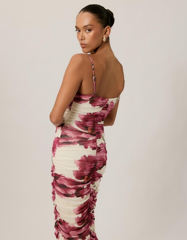 Tussah - Eloise Printed Gathered Midi Dress