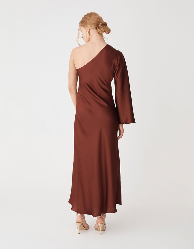 Forcast - Cleo One Shoulder Satin Dress