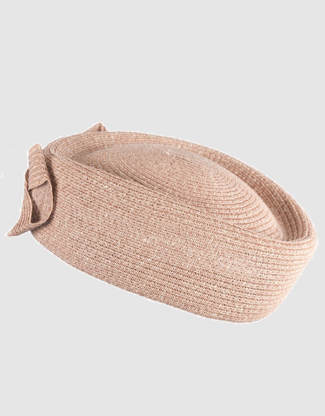 Max Alexander - Dusty Pink Braid Pillbox Hat