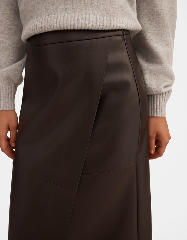 Forever New - Amelia Vegan Leather Wrap Skirt