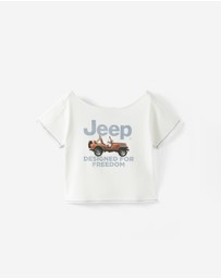Cotton On - Lcn Off Shoulder Graphic Tee