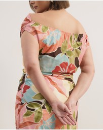 Atmos&Here Curvy - Janie Cotton Sateen Midi Dress