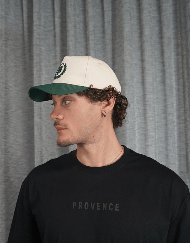 Provence - Contrast Crest Cap Off White/Green