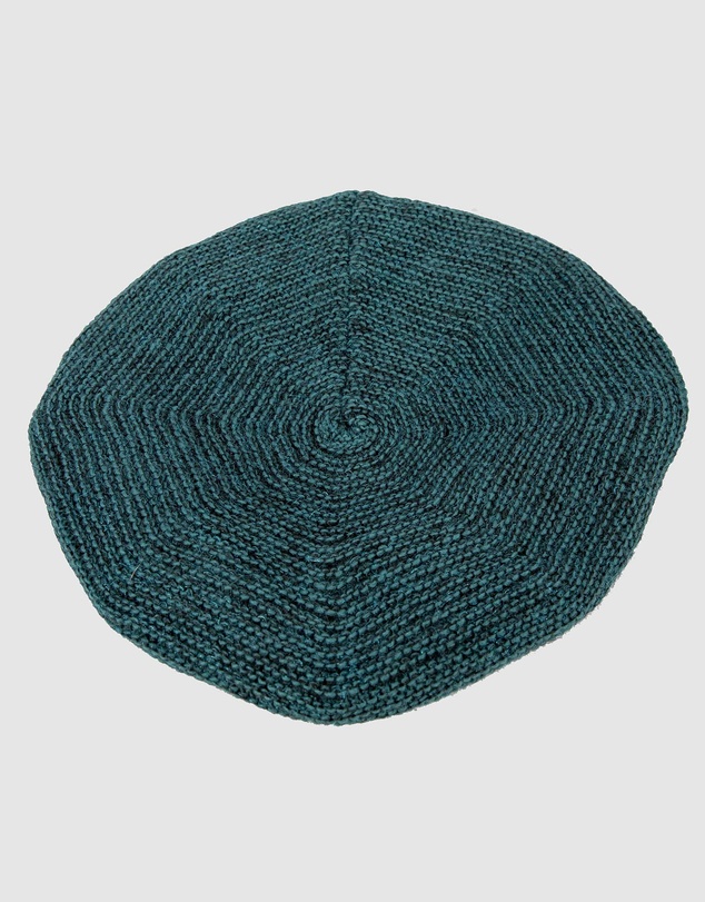 Max Alexander - European Made Crocheted Green Wool Beret