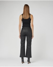 DRICOPER DENIM - Cody Coated Kick Flare Trousers