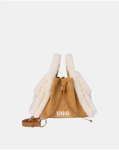 EVERAU - Australian Shepherd Ugg Maple Tote Cow Suede Upper Bags
