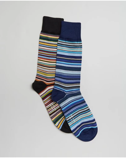Paul Smith - 2-Pack Signature Stripe Socks