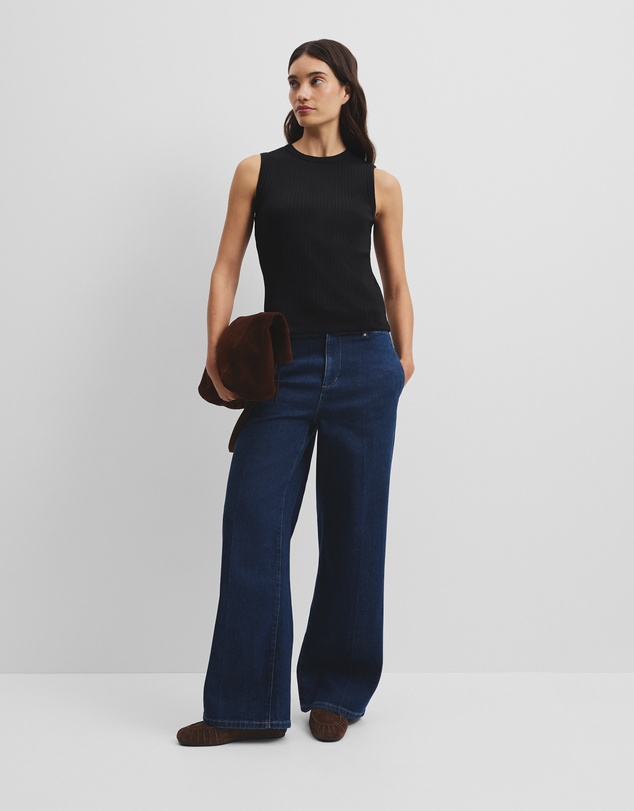 Country Road - Australian Cotton Blend Fitted Rib Tank