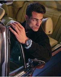 TIMEX - Q Timex® Chronograph 40mm Leather Strap Watch