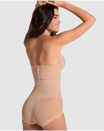 Leonisa - Sheer Highlight Extra-High Waist Butt-Lift Shaper Brief