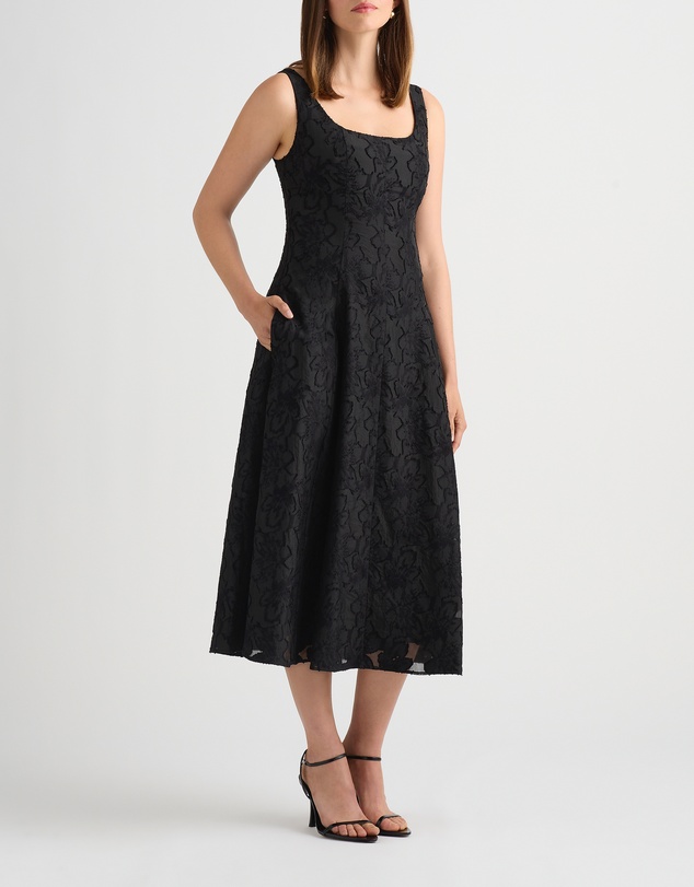 David Lawrence - Darden Jacquard Dress