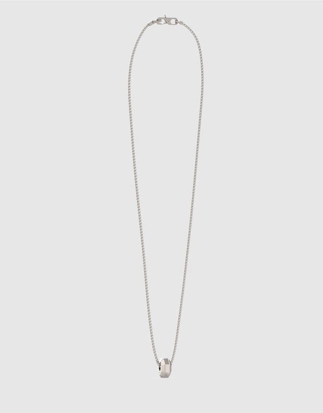 GUESS - Silver-Tone Hexagon Necklace