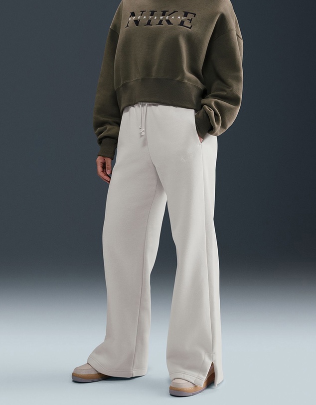 Nike - Sportswear Phoenix Fleece High-Waisted Wide-Leg Pants
