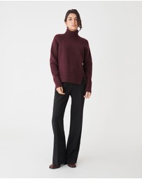 Forcast - Jada Notch Hem Turtleneck Knit