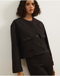 Atmos&Here - Sorelle Cropped Tailored Jacket