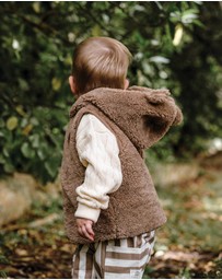 Kynd Baby - Sherpa Vest in Mocha