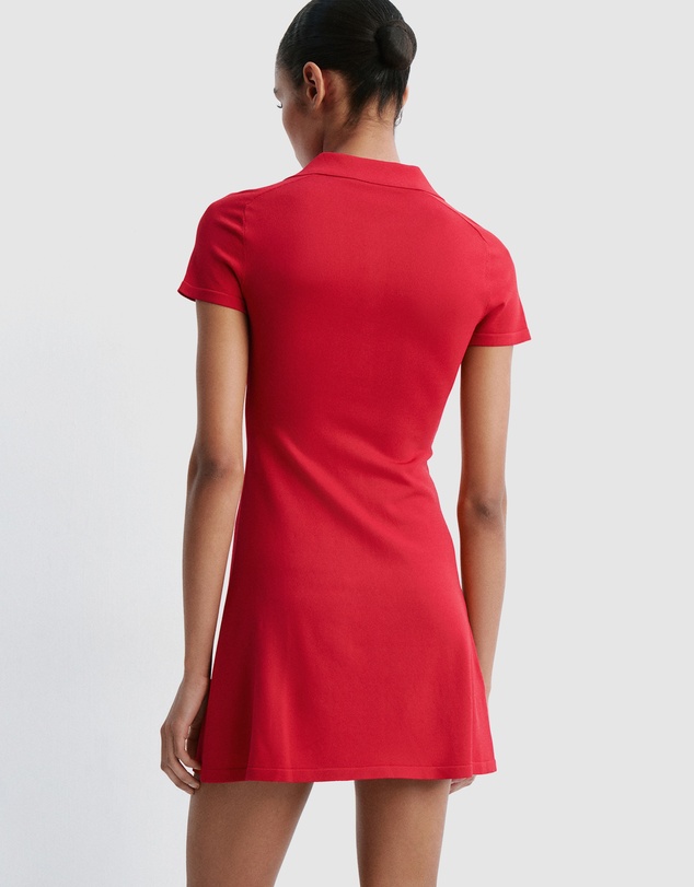 M.N.G - Knitted Dress with Polo Neck