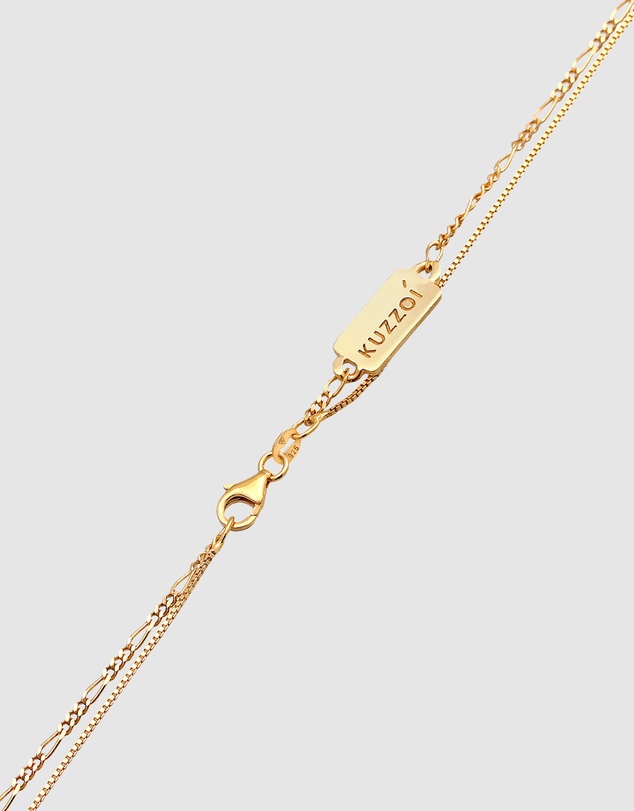 Kuzzoi - ICONIC EXCLUSIVE - Cross Pendant Necklace in Gold-Plated 925 Sterling Silver