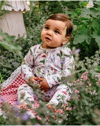 Fleur Harris - 'Mini Magic Gingham' Timeless Coverall in Tapioca