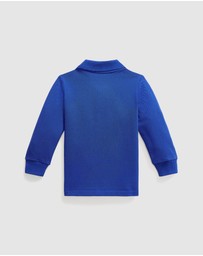 Polo Ralph Lauren - Cotton Mesh Long-Sleeve Polo - ICONIC EXCLUSIVE - Babies