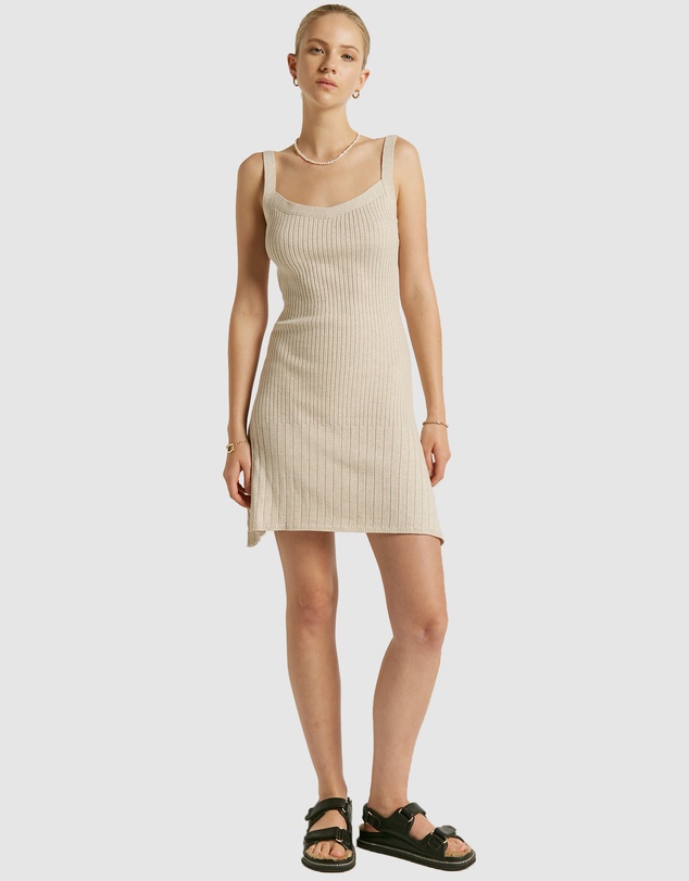 FRIEND of AUDREY - Santa Monica Lurex Mini Dress