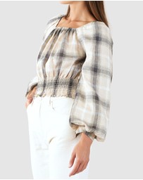 Amelius - Sydney Check Long Sleeve Top
